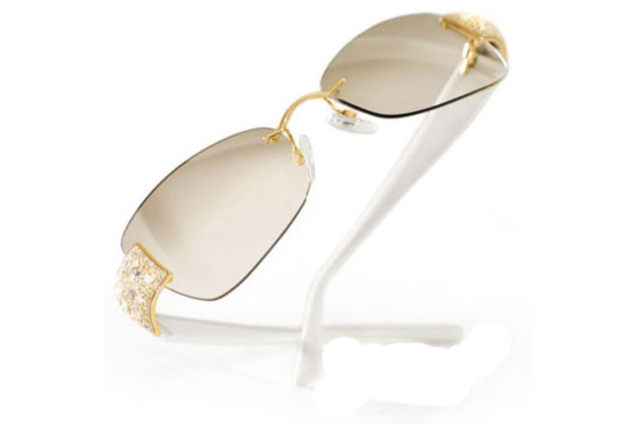 Swarovski Women's S640 6051 Black Rimless Eyeglasses 56-19-125