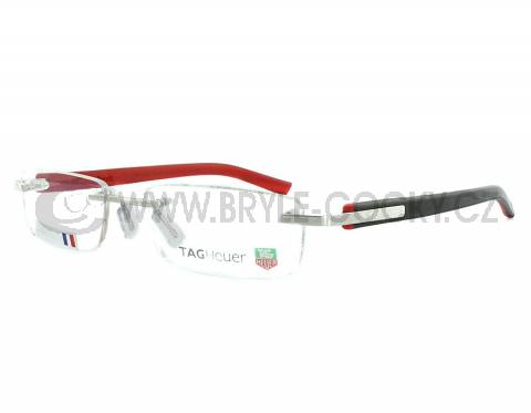 Tag Heuer Men's TH8107 007 Black Rimless Eyeglasses 51-17-140