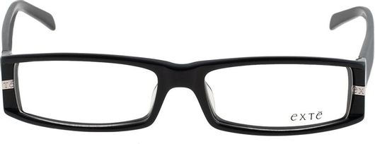 Exte Women's EX27501 07/4 Black Rectangle Eyeglasses 52-15-140