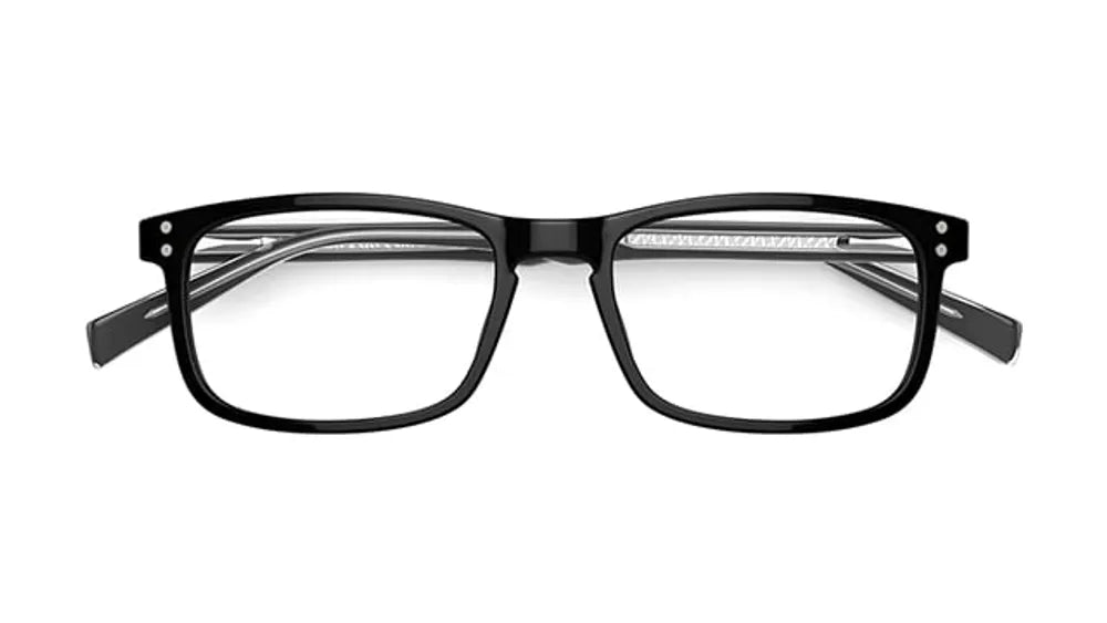 Levi's Men's LEVI 11 5003689 Black Rectangle Eyeglasses 52-17-145