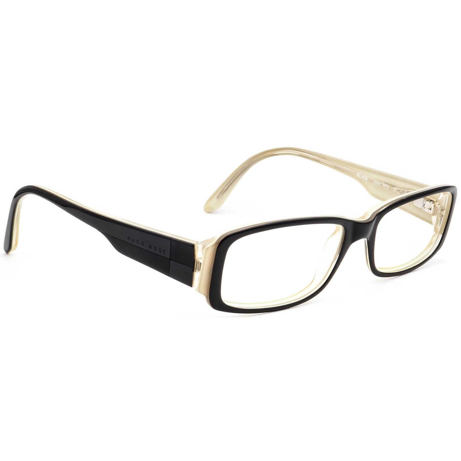 Hugo Boss Women's Glasses 0002 6FO Black Rectangular Frame