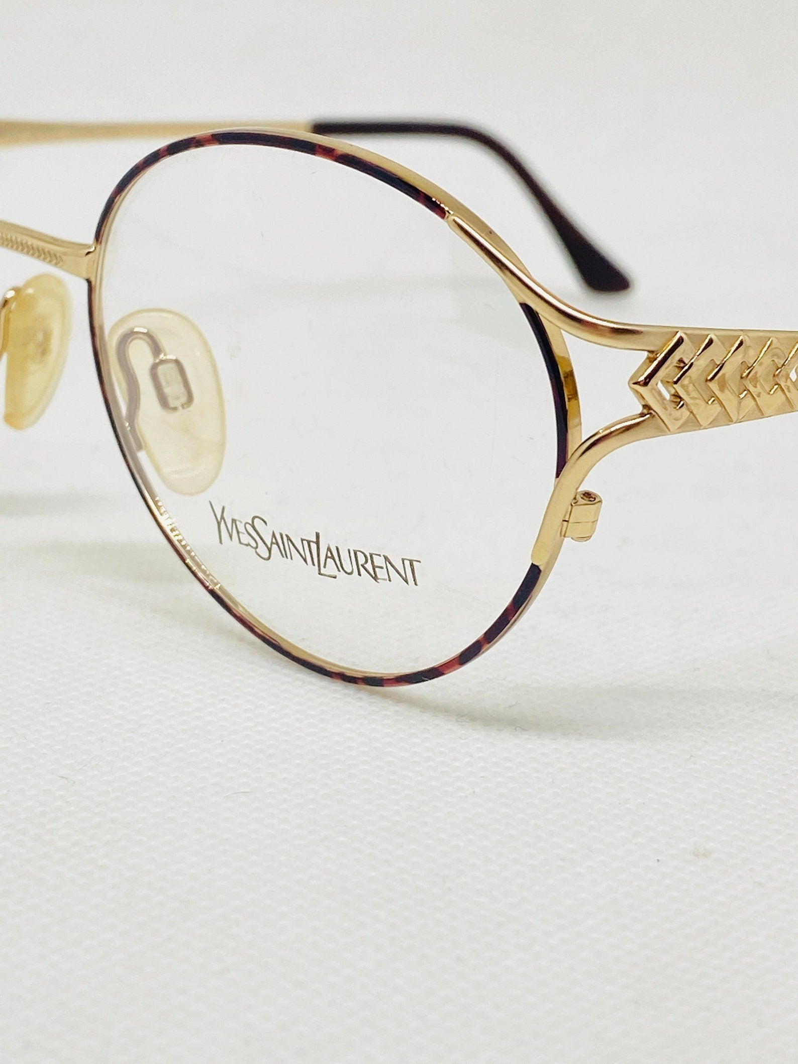 Yves Saint Laurent Women's 4093 Y104 Black Round Eyeglasses 52-19-140