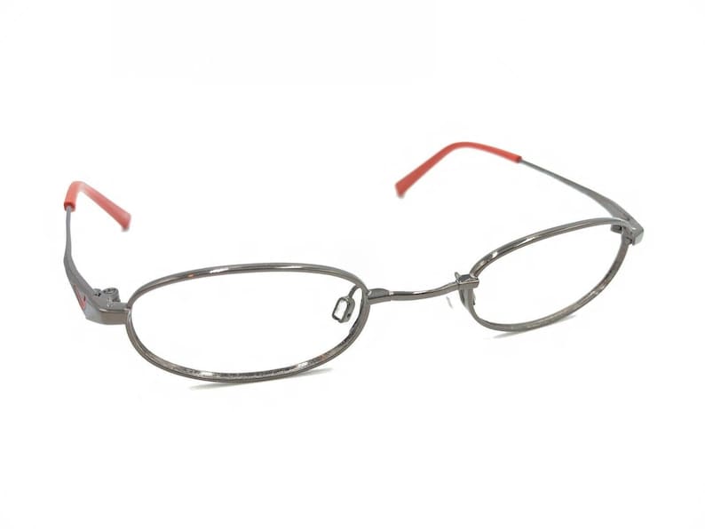 Nike Unisex NIKE 4675 241 Gunmetal Oval Eyeglasses 43-20-130