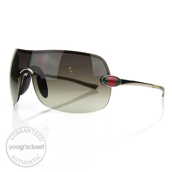 Gucci GG 1854/S 3YGMH Rimless Shield Sunglasses