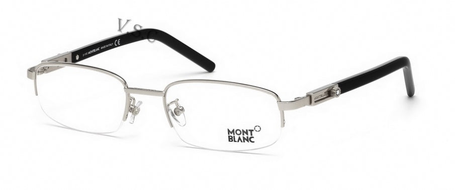 Mont Blanc Men's MB 399 016 Silver Half Rim Eyeglasses 54-20-140
