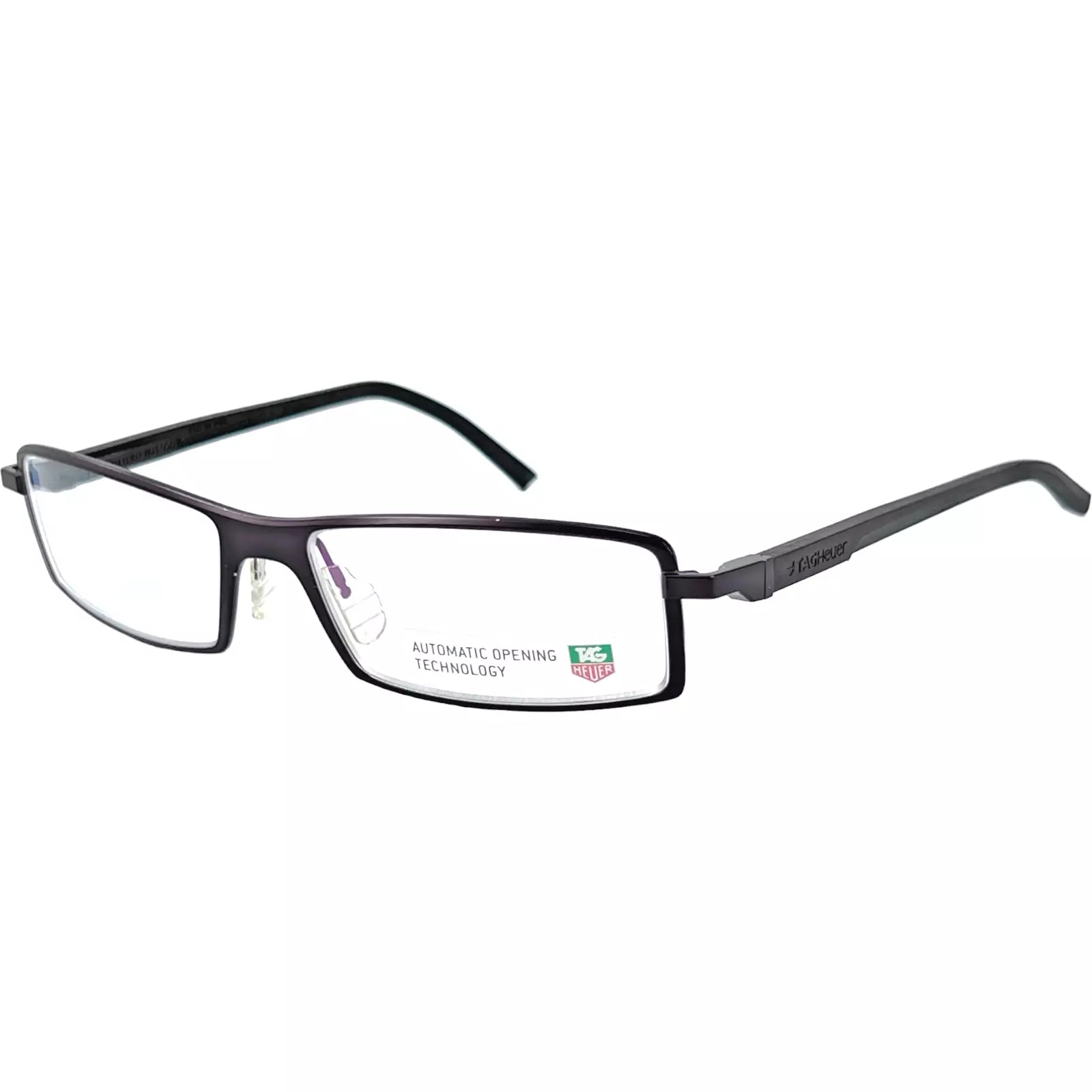 Tag Heuer Men's TH0802 006 Matte Brown Rectangle Eyeglasses 56-16-142