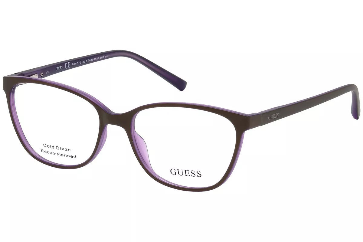 GUESS GU3008 Matte Brown 050 Plastic Eyeglasses Frame 51-15-135 #eyecandy 3008 A