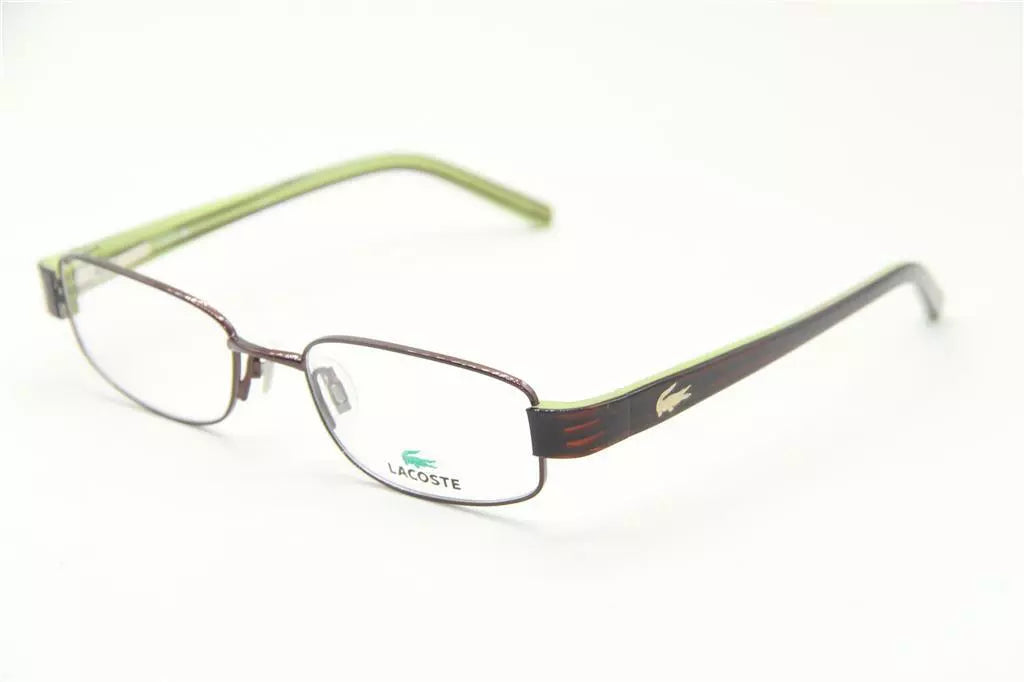 NEW LACOSTE LA 12237 BR BROWN GREEN AUTHENTIC EYEGLASSES