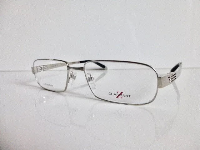 Charmant Men's ZT11736 BK Black Rectangle Eyeglasses 55-17-140
