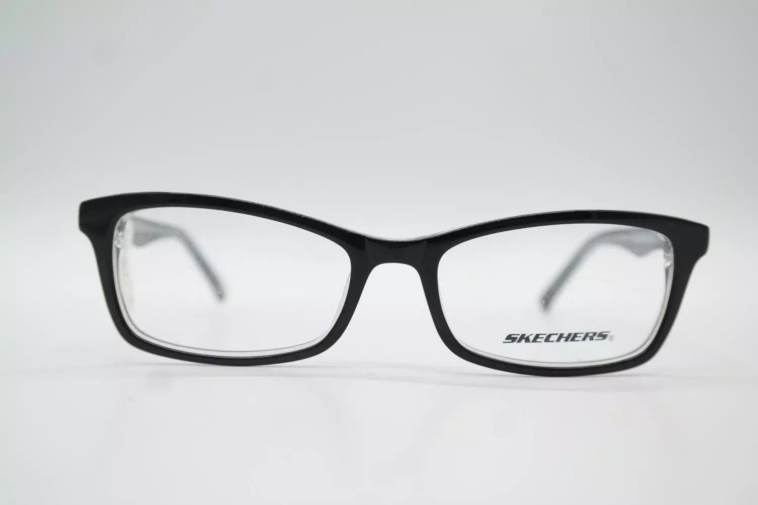Skechers Unisex SK2046 BRNTL Black Rectangle Eyeglasses 49-16-135
