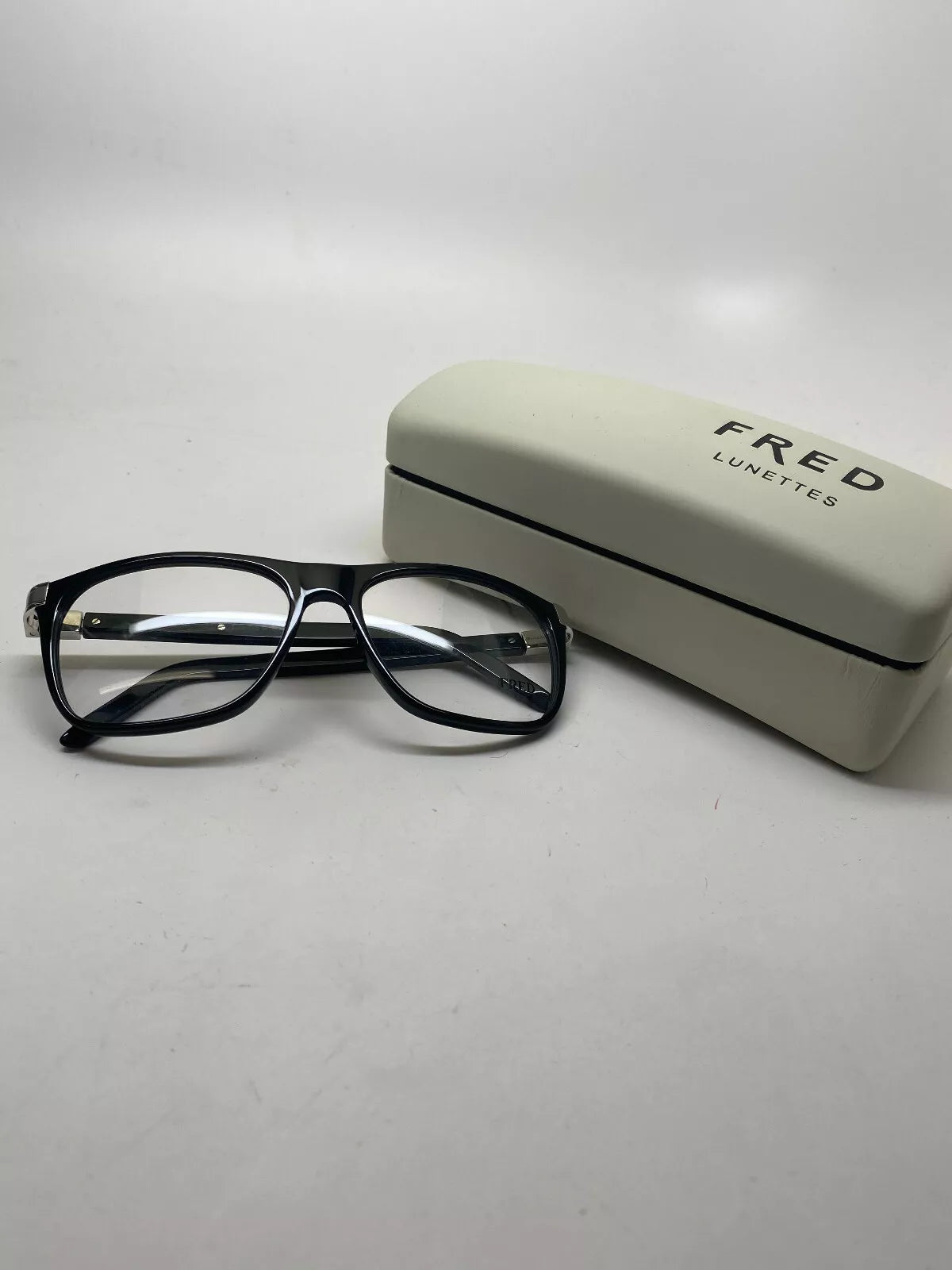 Fred Men's Melville 001 Black Square Eyeglasses 53-17-140