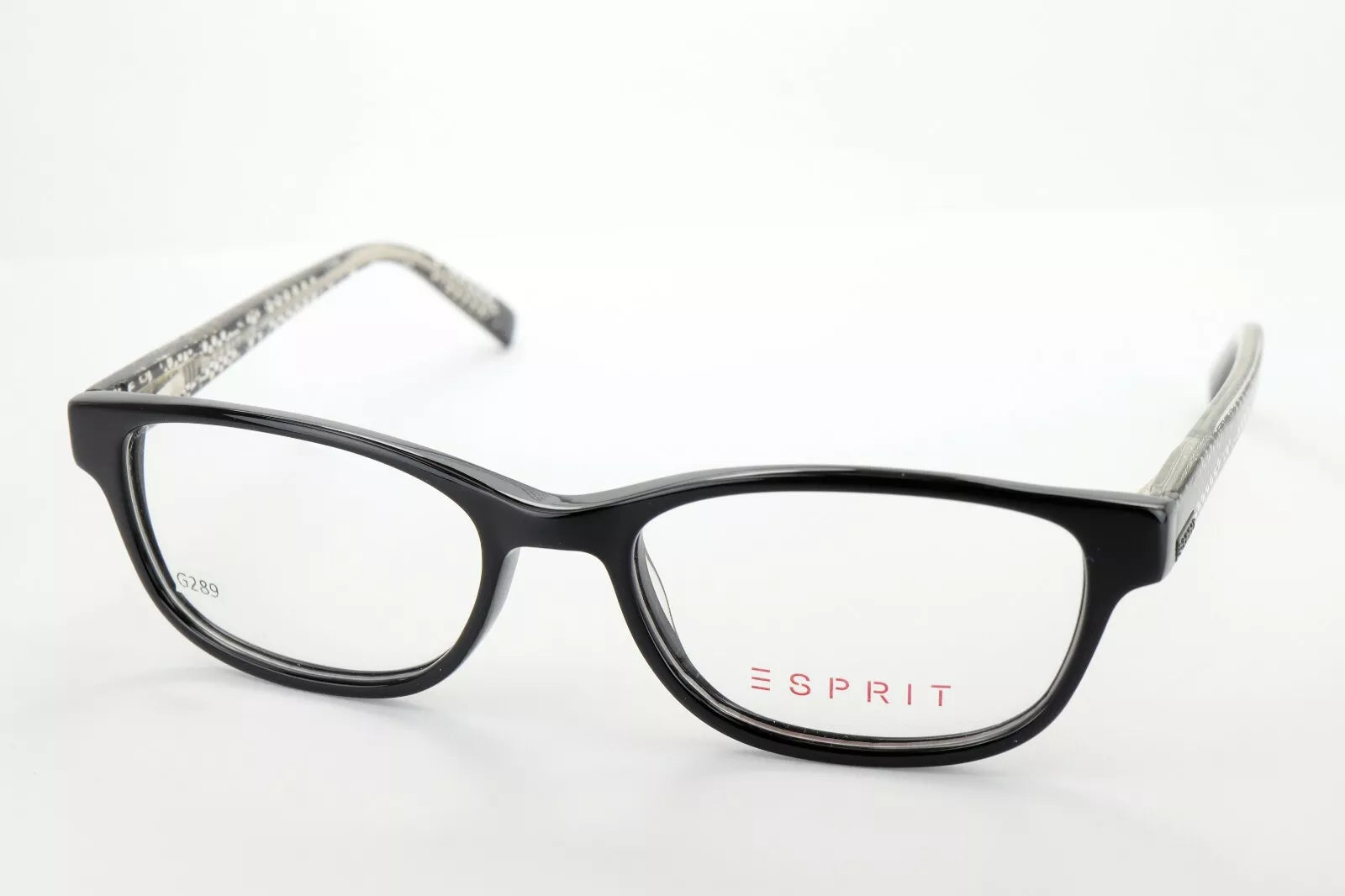 Esprit Women's ET17416 538 Black Rectangle Eyeglasses 51-16-135