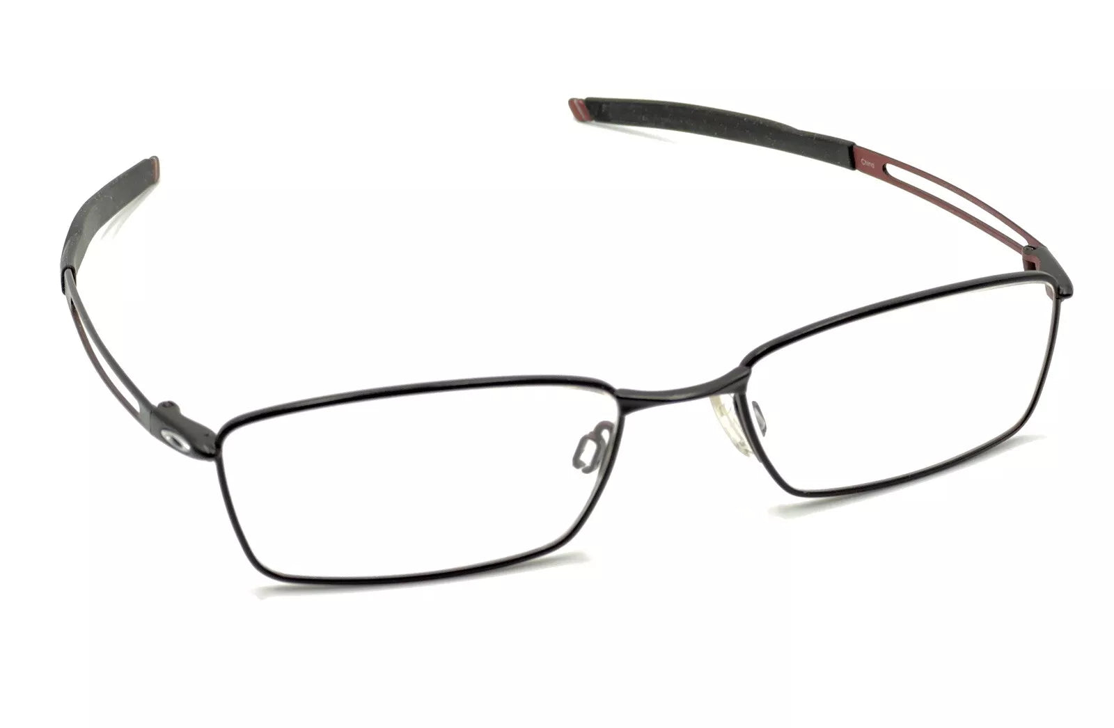 Oakley Coin OX5071-0154 Satin Black Red Titanium Eyeglasses Frames 54-18 140