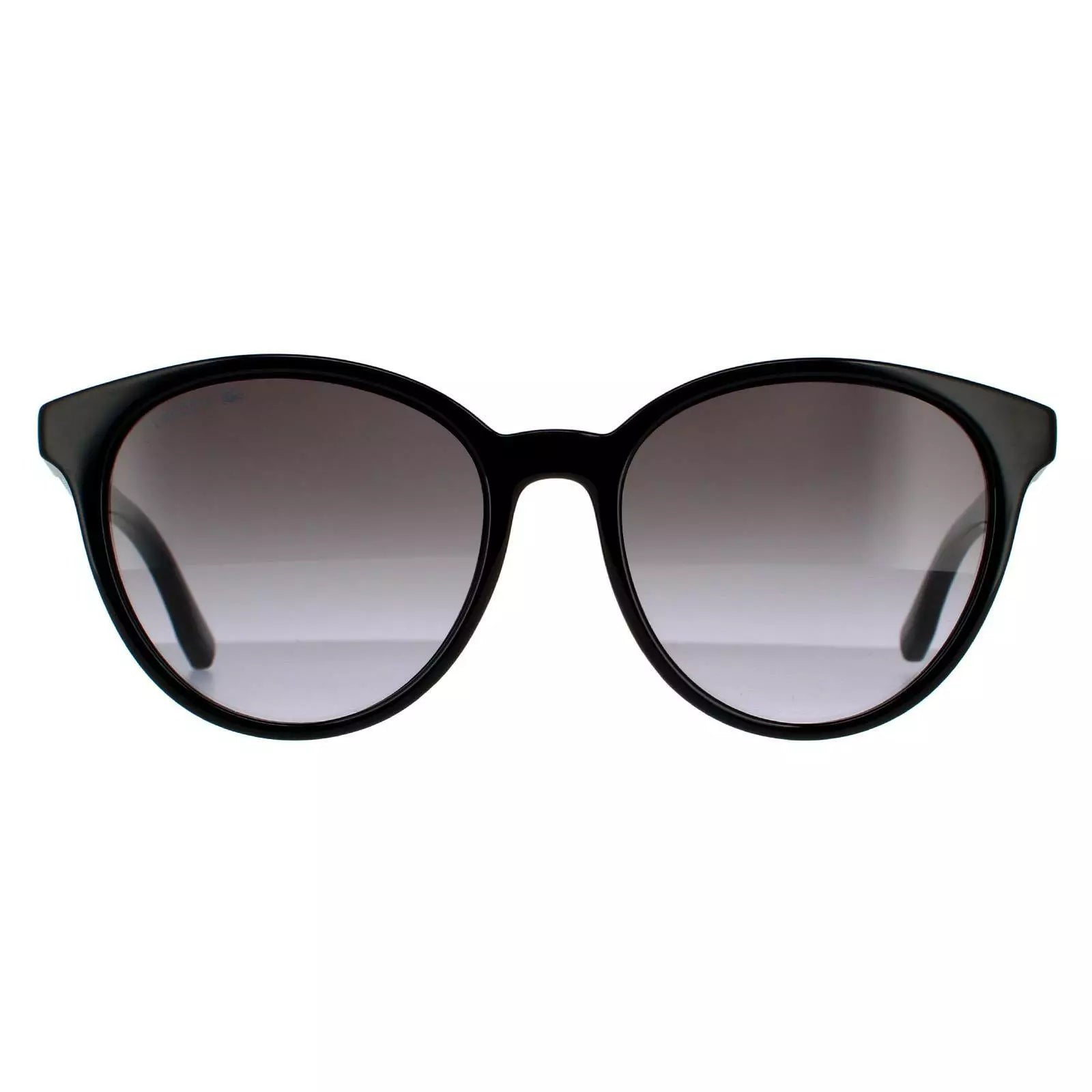 LACOSTE L887S 001 Black Round Sunglasses - Gray Gradient