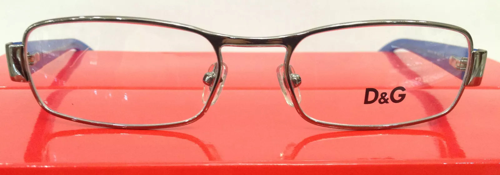 DOLCE & GABBANA D&G 5032 198 SILVER BLUE EYEGLASSES 49-17-135 Store Display