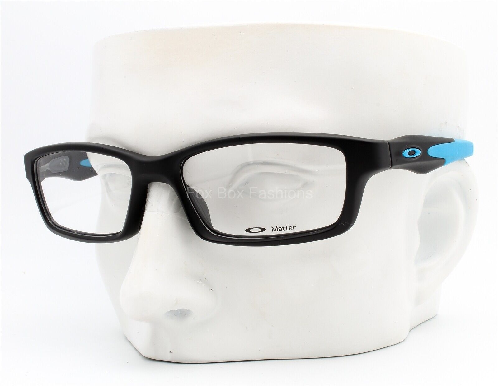 Oakley OX 8027-0153 Crosslink Eyeglasses Glasses Satin Black & Blue 53-17-140