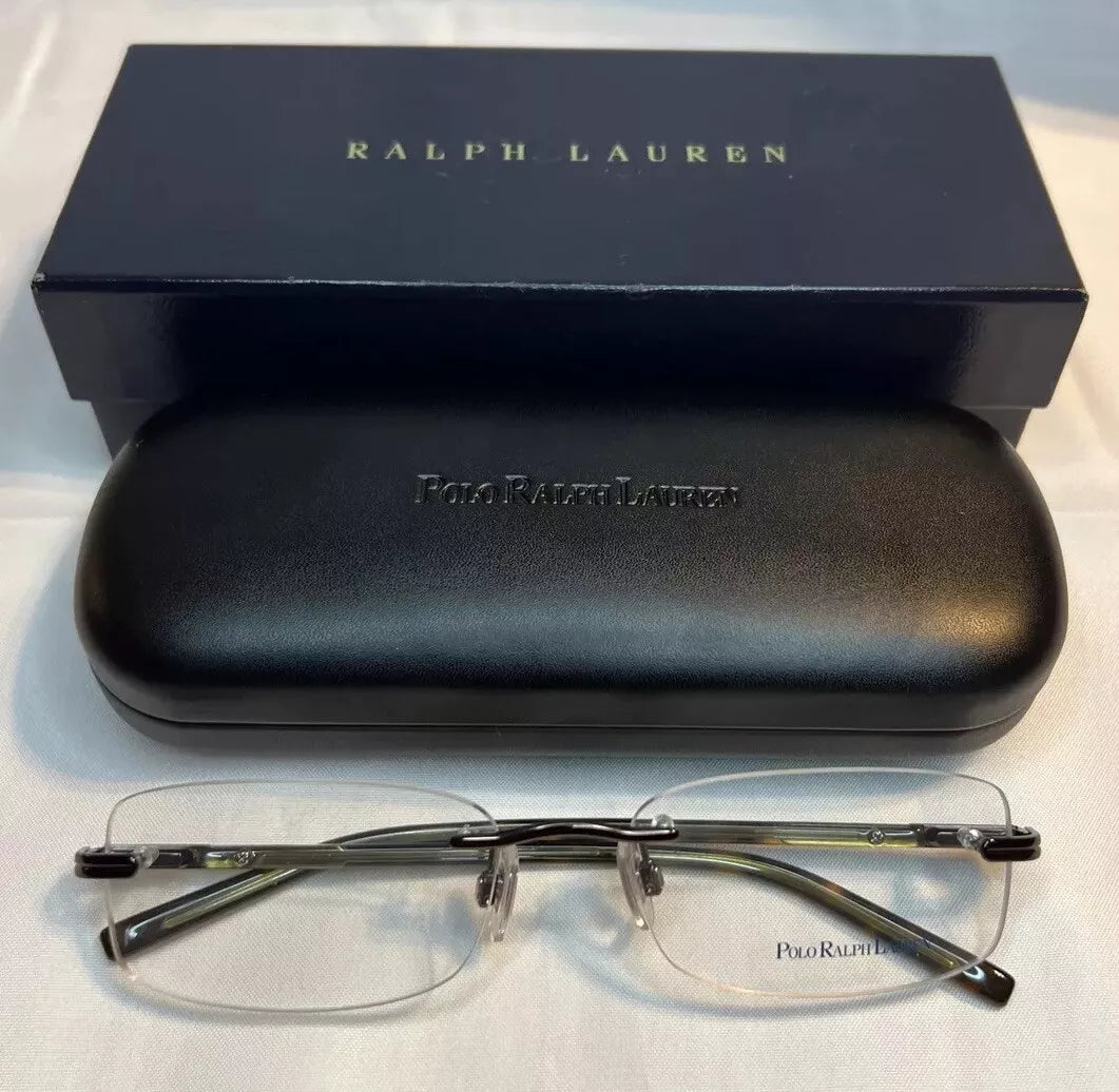 Ralph Lauren Polo Eyeglasses Men 1089 9013 55[] 18 140 Rimless Tortoise