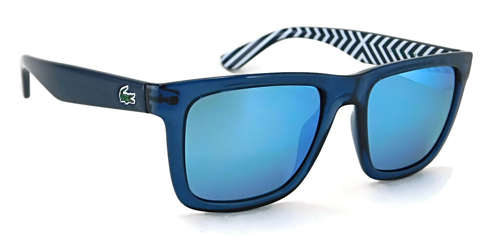LACOSTE L750S 424 Blue Sunglasses - Gray Blue Mirror Lens