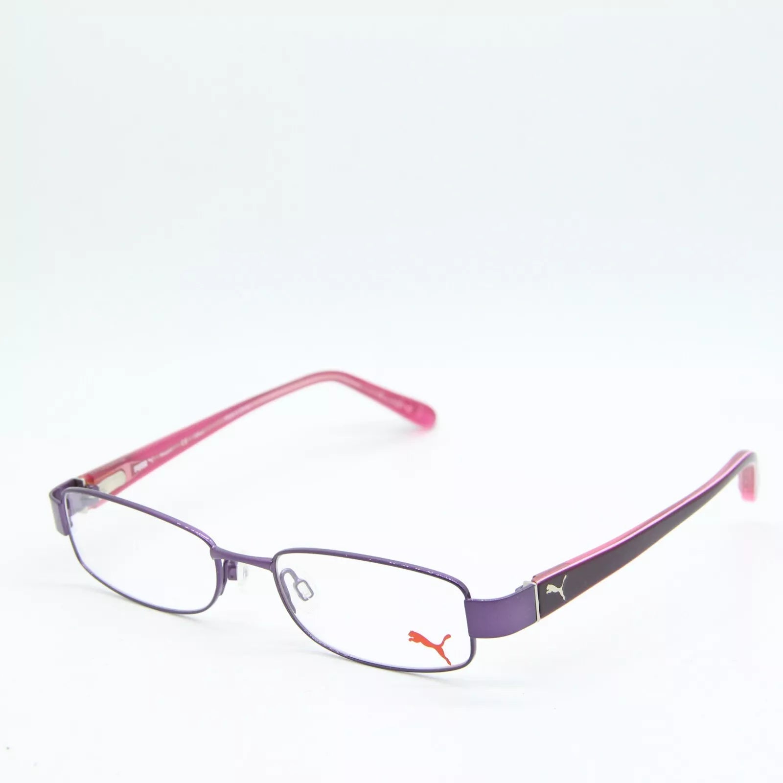 Puma Women's PU15328 PU Purple Rectangle Eyeglasses 50-16-135