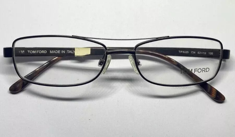 Tom Ford Unisex Eyeglasses TF5025 734 - Brown Frames, Size 52-15-135