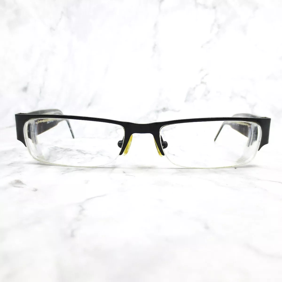 Dolce & Gabbana D&G5017 08 Eyeglasses Black Half Rim Rectangular Frame 51-16-135