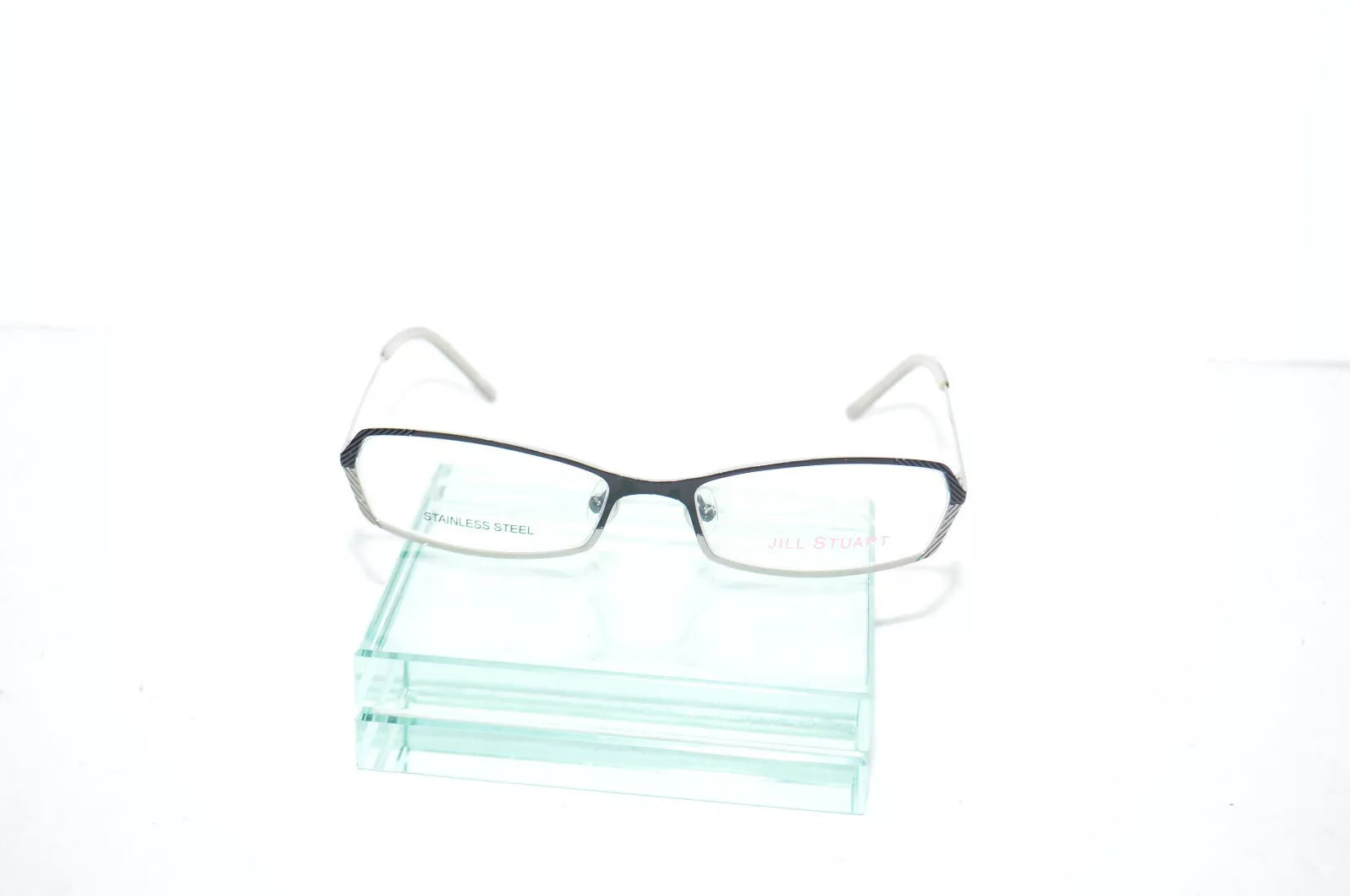 Jill Stuart Unisex JS188-3 Black Rectangle Eyeglasses 49-16-130