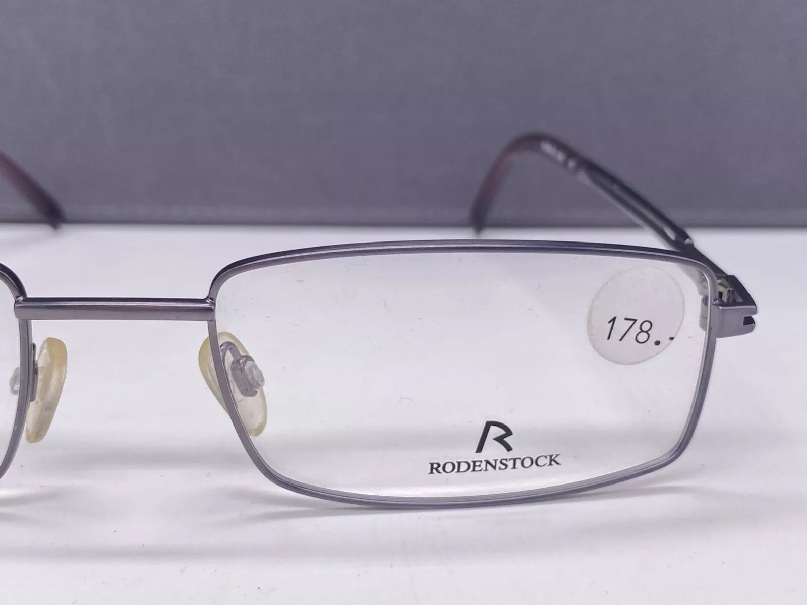 Rodenstock Men's R4741 B Silver Rectangle Eyeglasses 47-20-145