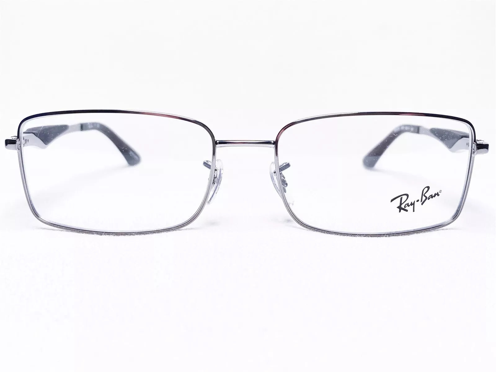 Ray-Ban Men's RB6284 2502 Gunmetal Rectangle Eyeglasses 55-17-140