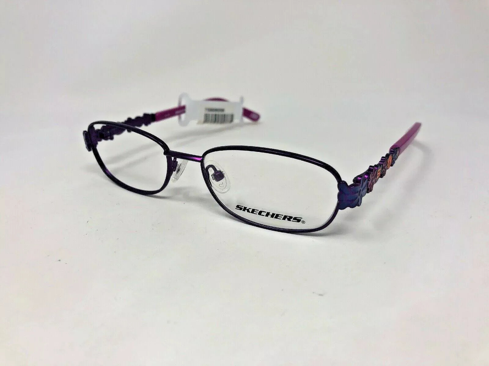 Skechers Women's SE1537 SPKPUR Purple Rectangle Eyeglasses 47-15-125