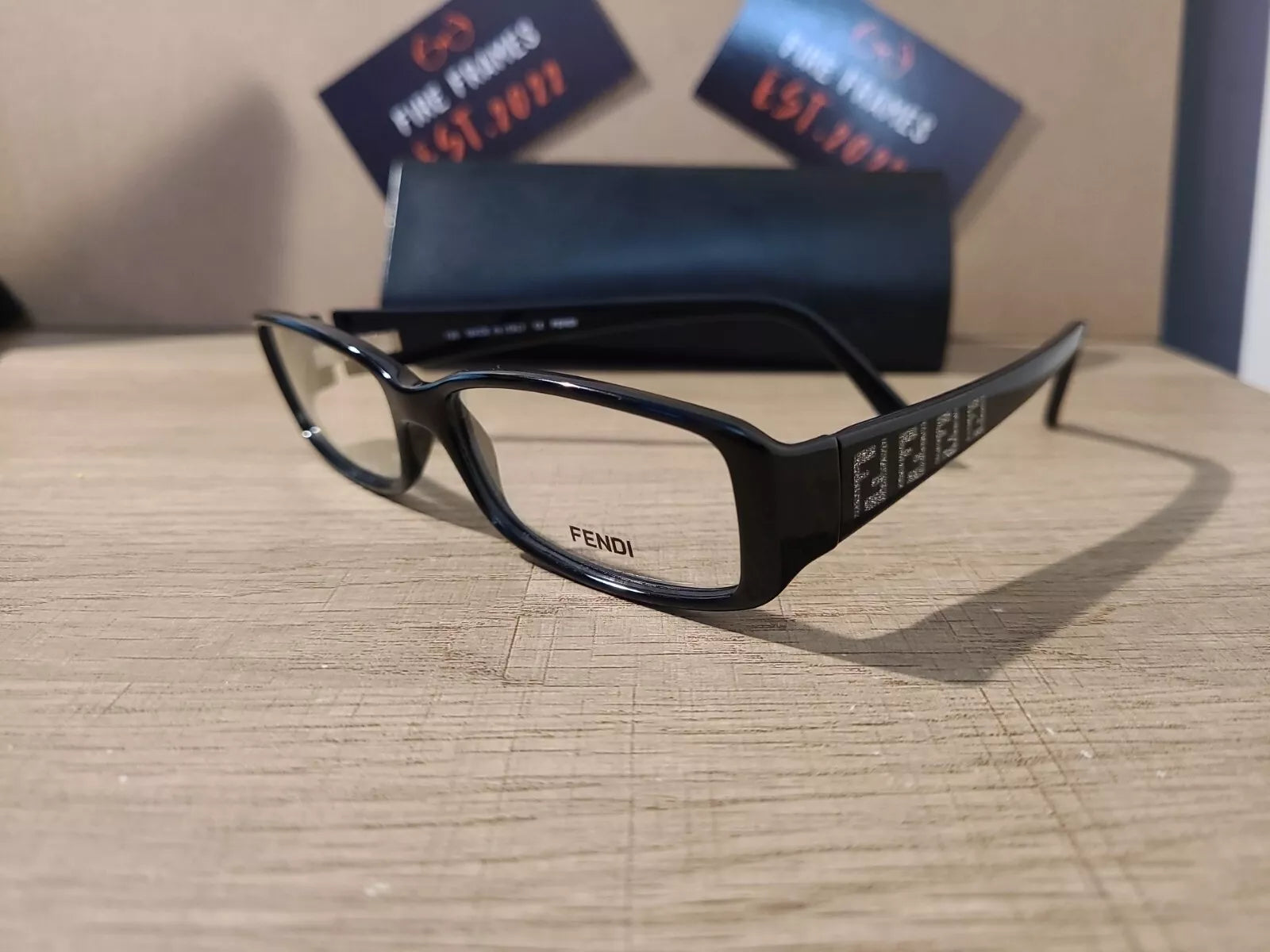 Fendi Women's F893 001 Black Rectangle Eyeglasses 51-14-130