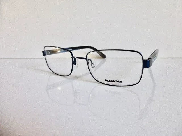 Jil Sander Men's JS2103M 001 Black Rectangle Eyeglasses 54-19-140