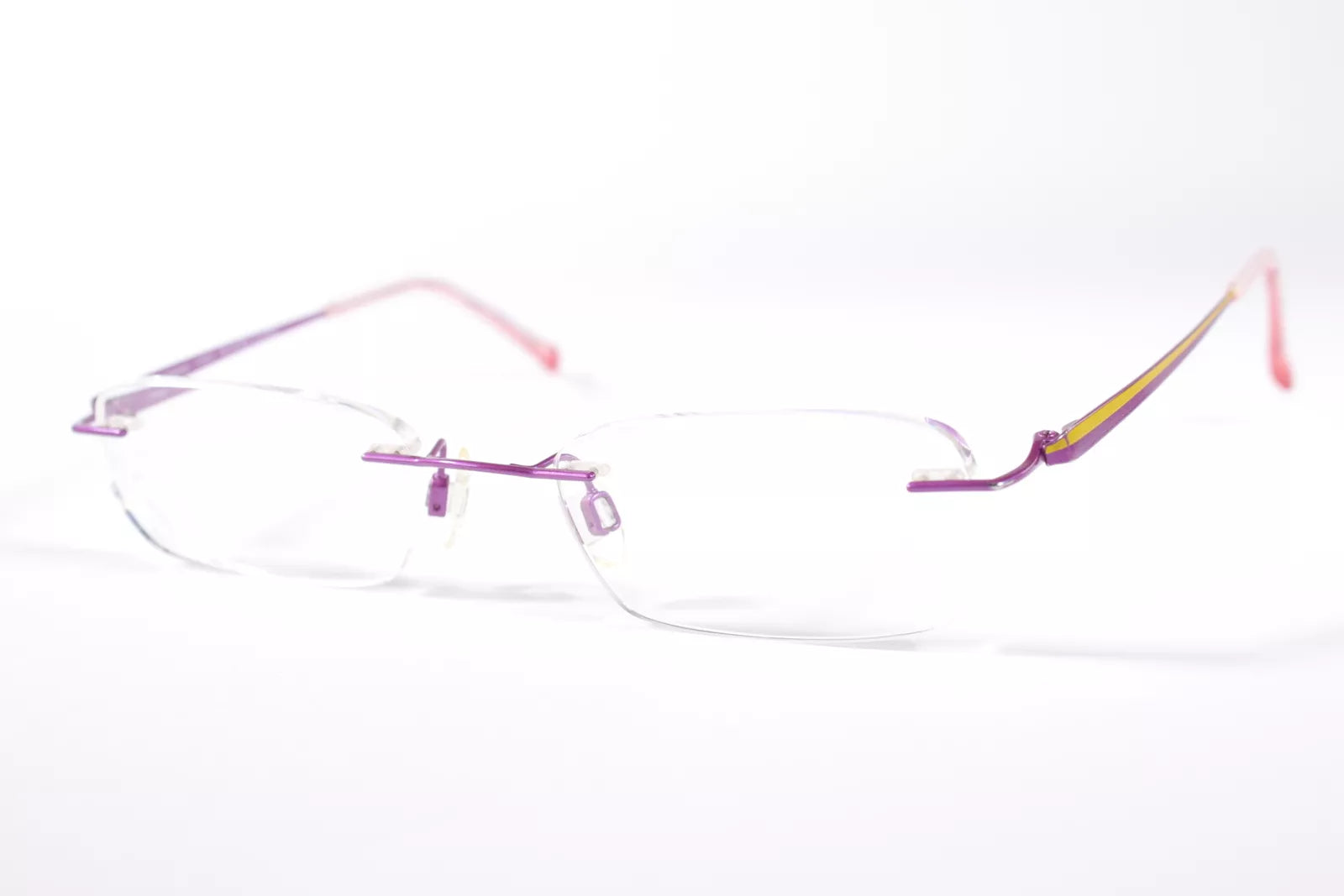 Charmant Women's CH8340 BL Blue Rimless Eyeglasses 49-19-140