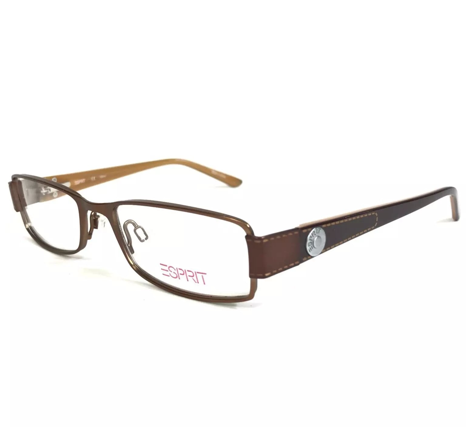 Esprit Unisex ET17356 535 Black Rectangle Eyeglasses 53-14