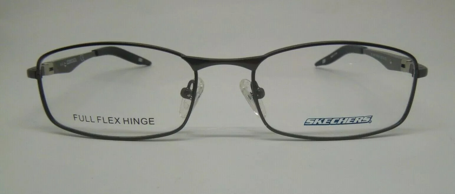 Skechers Men's SK3089 MGUN Gunmetal Rectangle Eyeglasses 54-18-140
