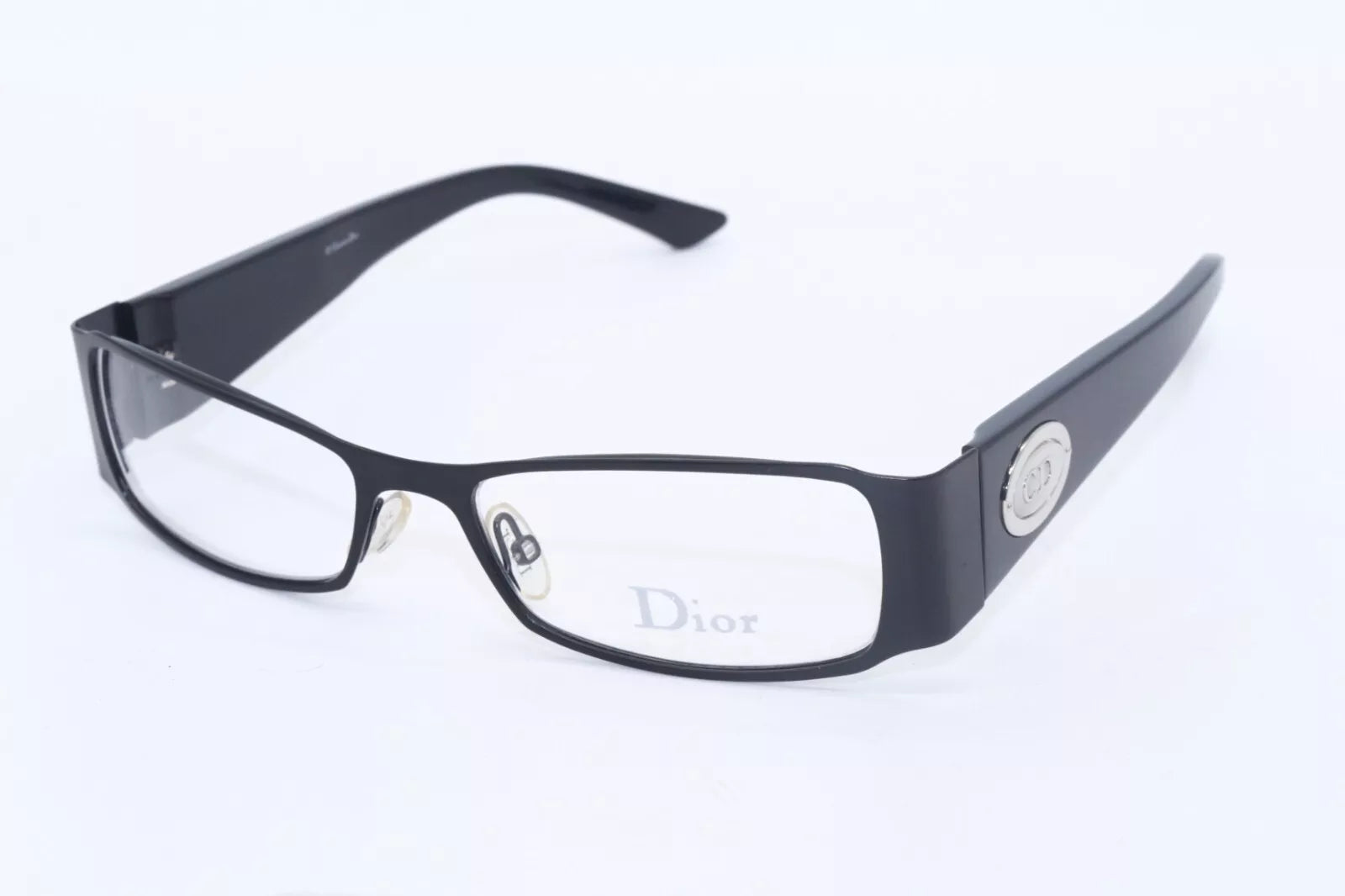 Dior Women's CD3643 XK1 Black Rectangle Eyeglasses 50-19-135