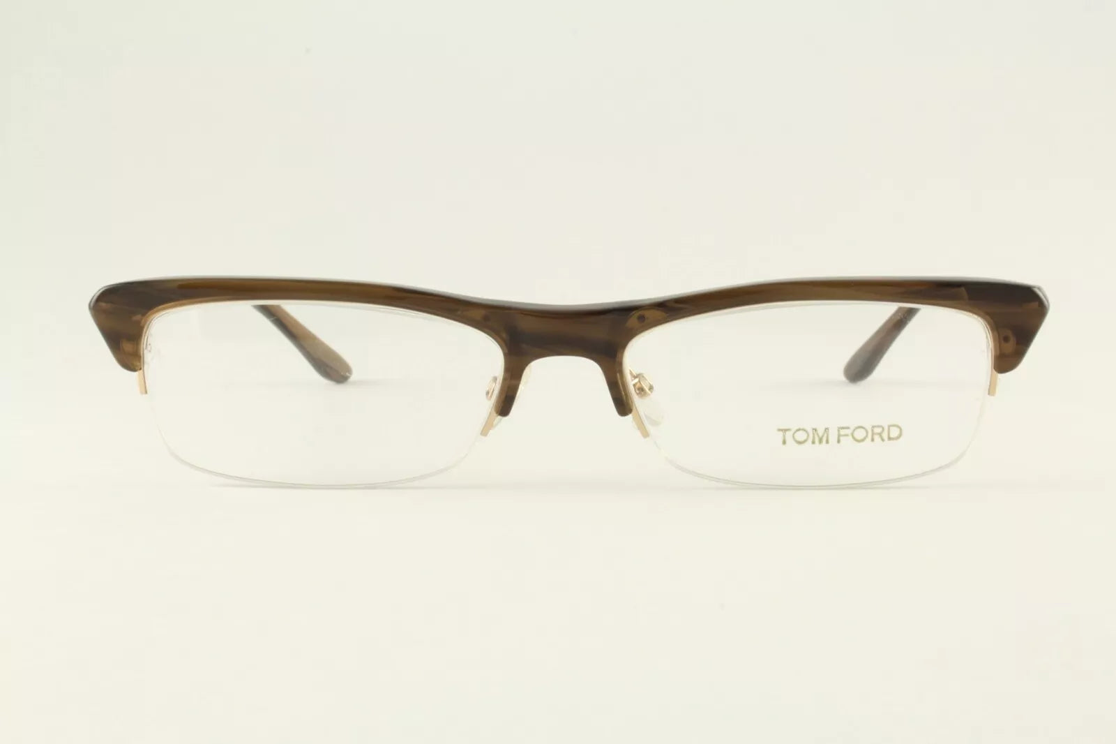 Tom Ford TF 5133 045 Olive 54mm Half Rim Frames Glasses Italy RX-able