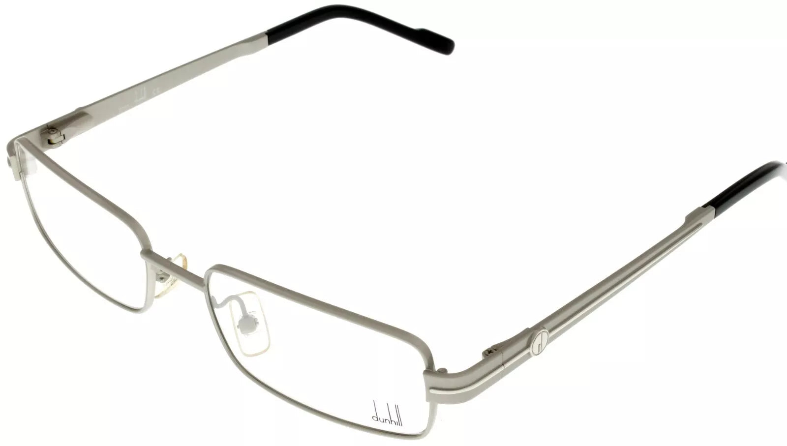 Dunhill Men's DU 092 02 Silver Rectangle Eyeglasses 53-18-135