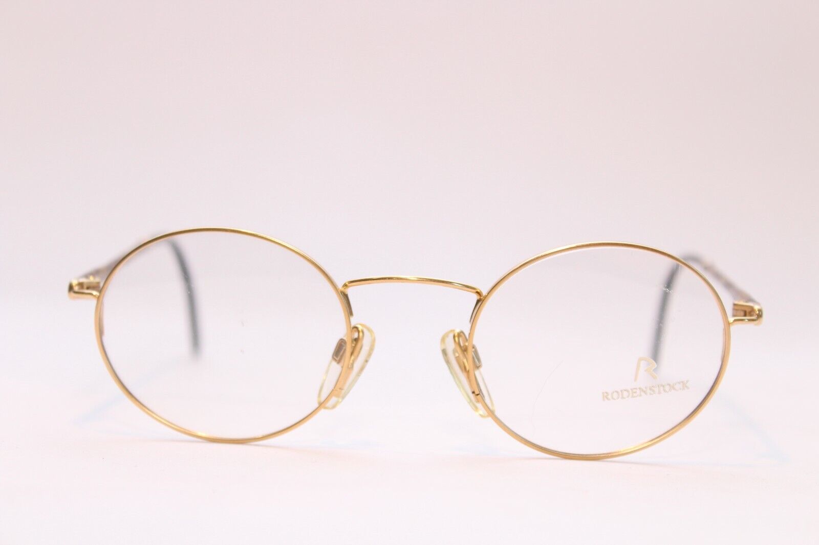 Rodenstock Men's R2303 D Gold Round Eyeglasses 46-21-135