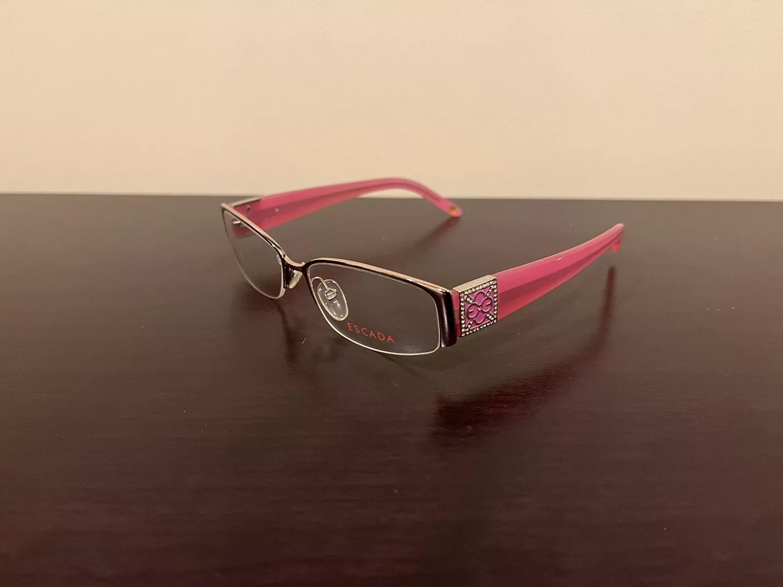 Escada Women's VES 583S SBS Silver Rectangle Eyeglasses 53-15-140