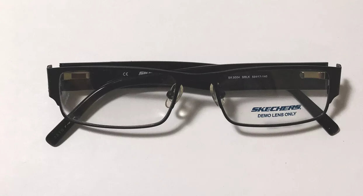 Skechers Men's SK3004 SGRN Green Rectangle Eyeglasses 53-17-140