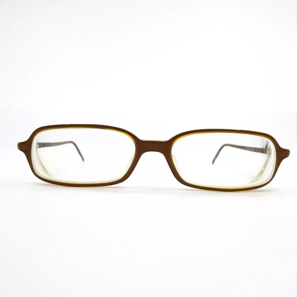 Emporio Armani 612 420 Eyeglasses Frames Brown rectangle Full Rim 52-16-135