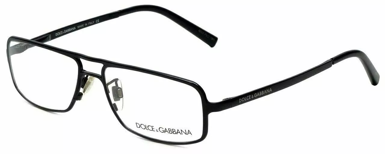 New DOLCE & GABBANA DG1122 01 52mm Black Eyeglasses Frames Italy