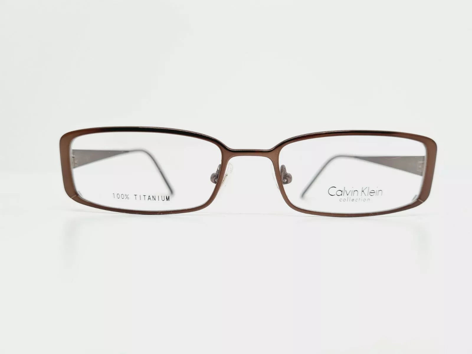 Calvin Klein Women's CK 576 51 Silver Rectangle Eyeglasses 53-17-140