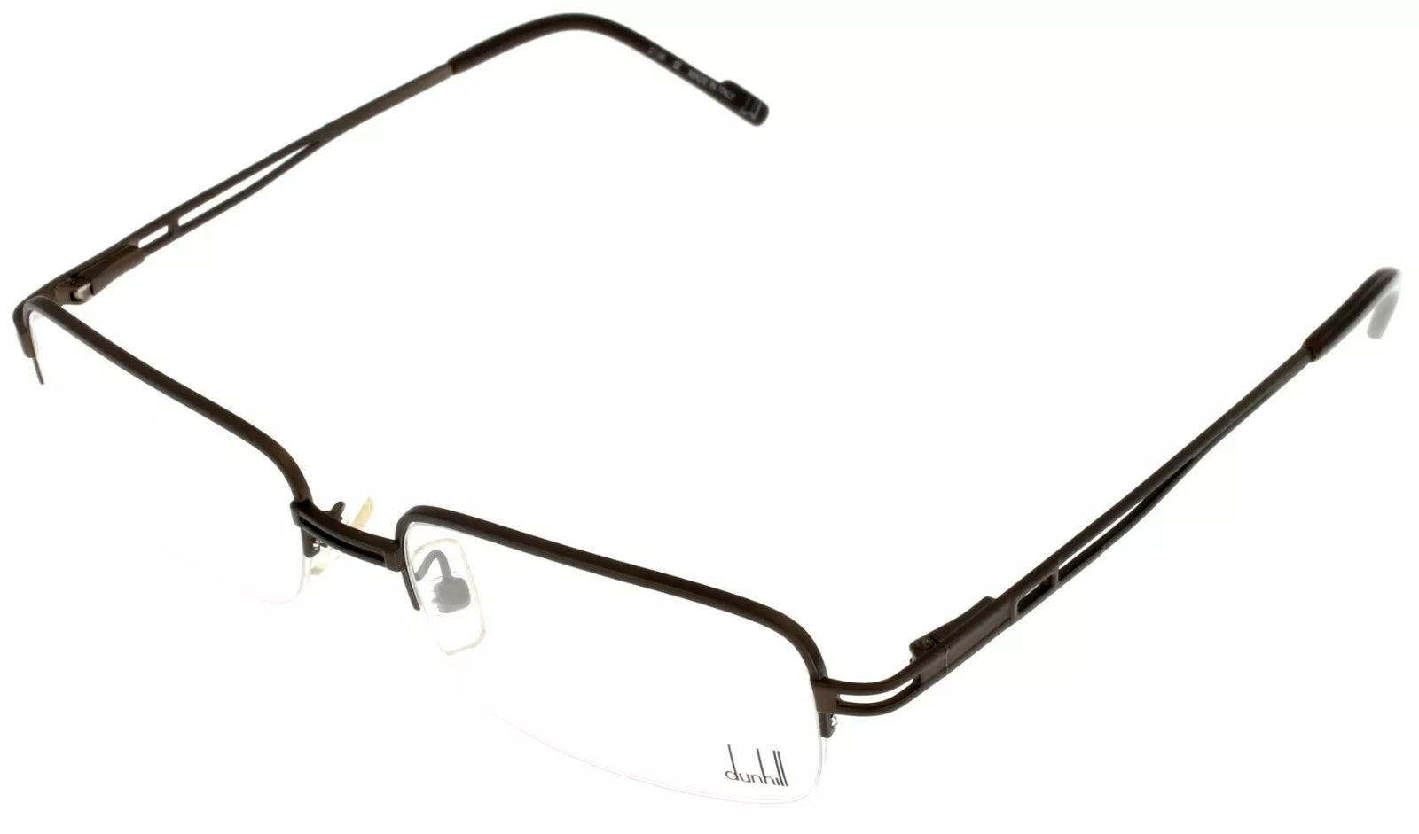 Dunhill Men's DU 69 01 Silver Half Rim Eyeglasses 53-17-140