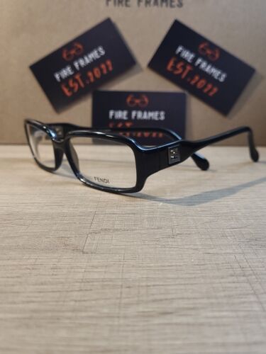 Fendi Women's F705 001 Black Rectangle Eyeglasses 54-15-135