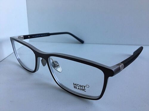 Mont Blanc Men's MB616 003 Black Square Eyeglasses 55-17-145
