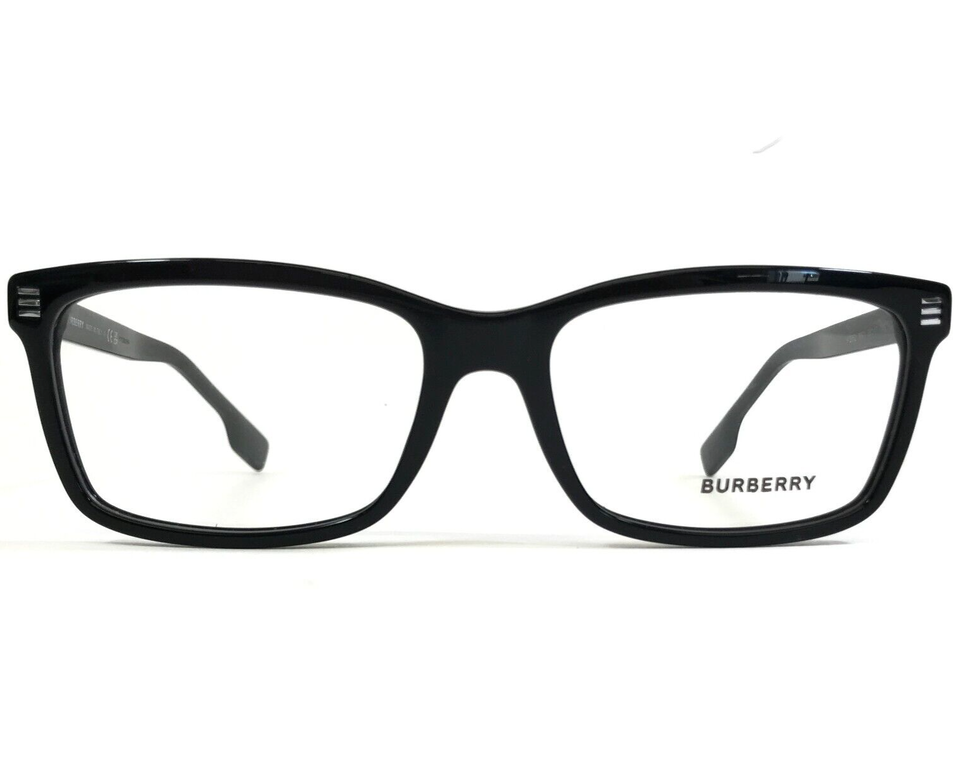 Burberry Eyeglasses Frames B2352 3001 Black Rectangular Full Rim 56-17-145