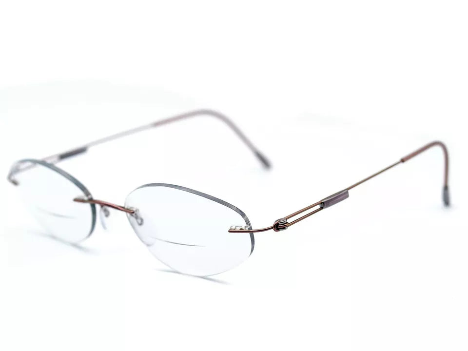 Silhouette Women's 6602 6077 Pink Rimless Eyeglasses 52-17-135