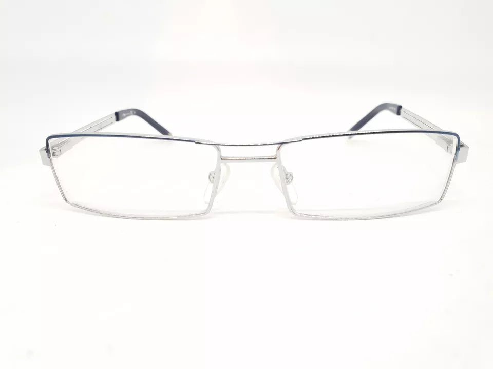 Oxydo Men's X414 OFR Silver Rectangle Eyeglasses 55-17-135