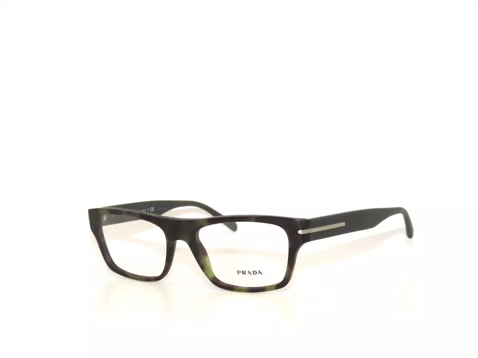 Prada 18R 18 NAJ-1O1 55 Matte Green Havana Eyeglasses Sale